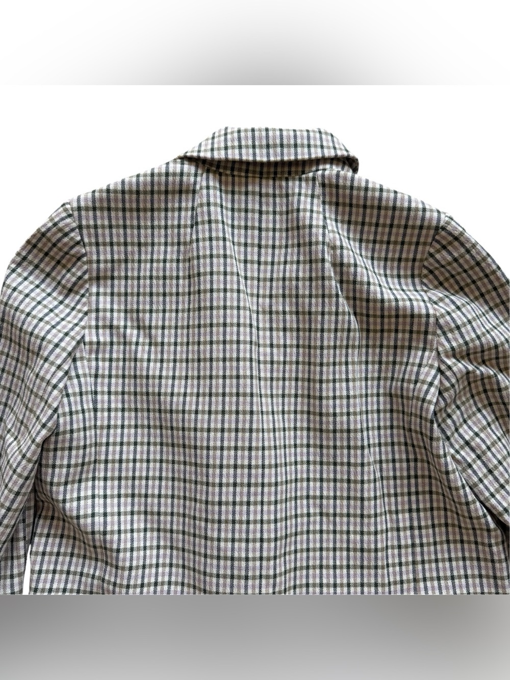Madewell Dorset Blazer S Albemarle Plaid Neutral Preppy Academia Work Taupe Coat - Picture 15 of 16